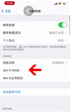 宏伟苹果14维修网分享如何给iPhone14的SIM卡设置密码 